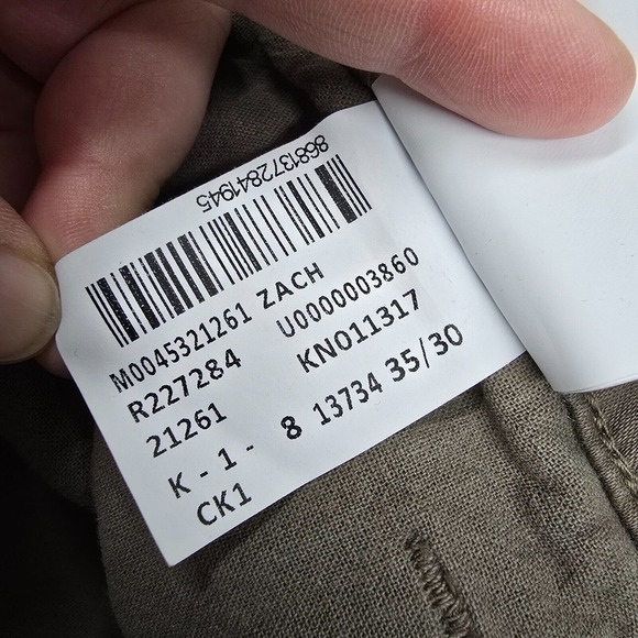 Mavi Jeans Mens 35x30 Green Zach Straight Leg Stretch Midrise Preppy - Picture 6 of 12